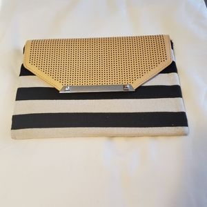 Stella & Dot Black and White Clutch